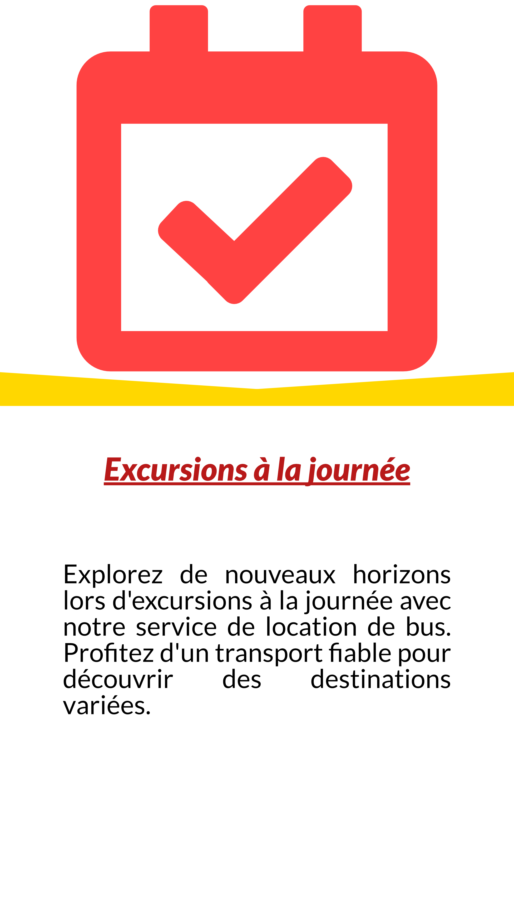 Excursions à la journée