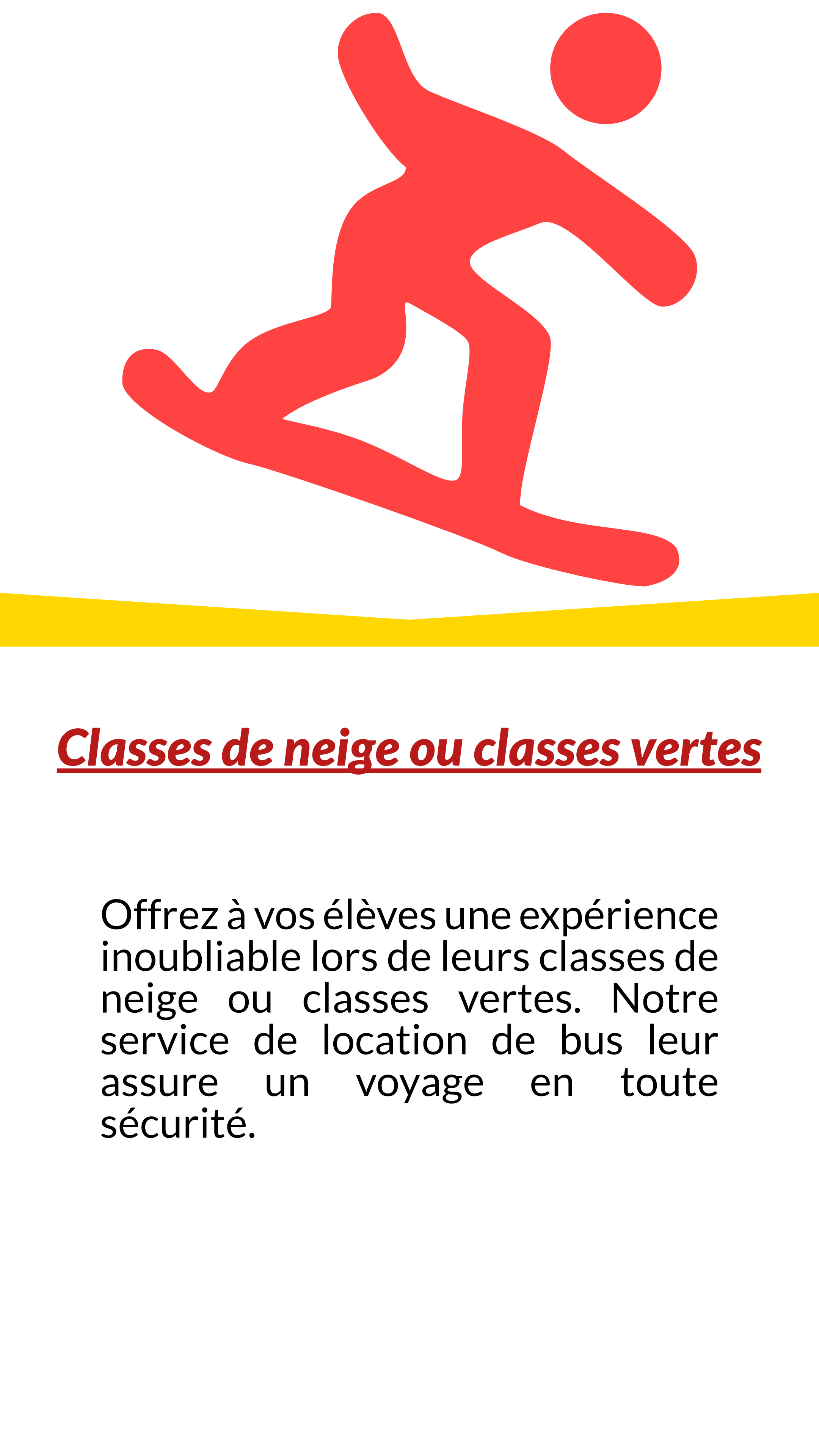 Classes de neiges ou classes vertes